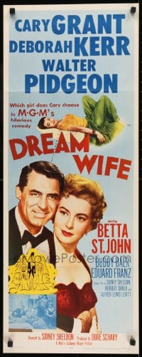 9c631 DREAM WIFE insert 1953 does gay bachelor Cary Grant choose Deborah Kerr or Betta St. John!