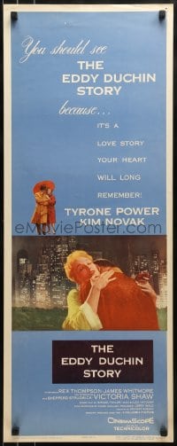 9c635 EDDY DUCHIN STORY insert 1956 Tyrone Power & Kim Novak in a love story you will remember!