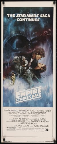 9c637 EMPIRE STRIKES BACK insert 1980 George Lucas, Gone with the Wind style art by Roger Kastel!
