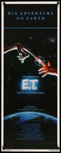 9c633 E.T. THE EXTRA TERRESTRIAL insert 1982 Drew Barrymore, Steven Spielberg, John Alvin art!