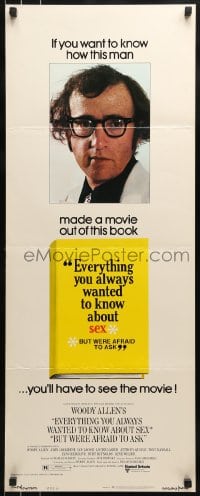 9c639 EVERYTHING YOU ALWAYS WANTED TO KNOW ABOUT SEX style A insert 1972 Woody Allen directed!
