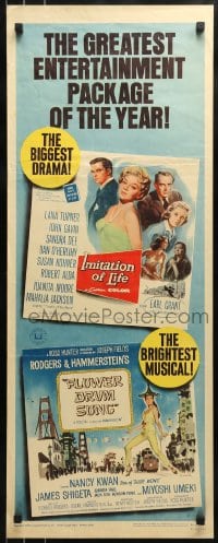 9c726 IMITATION OF LIFE/FLOWER DRUM SONG insert 1965 the biggest drama and the brightest musical!