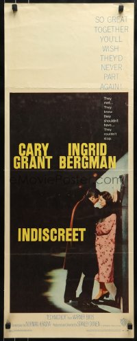 9c730 INDISCREET insert 1958 Cary Grant & Ingrid Bergman, directed by Stanley Donen!