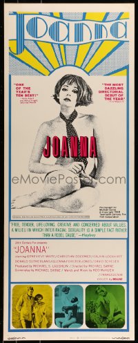 9c739 JOANNA insert 1968 Genevieve Waite in the title role, directed and artwork by Michael Sarne!