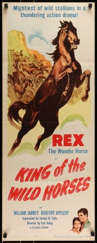 9c752 KING OF THE WILD HORSES insert R1950 Rex the Wonder Horse is a hate-maddened animal!