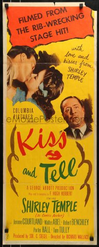 9c753 KISS & TELL insert 1945 whole town thinks 15 year-old Shirley Temple is pregnant!