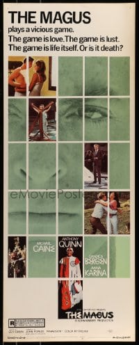 9c798 MAGUS insert 1969 Michael Caine, Anthony Quinn, Candice Bergen, Anna Karina, the game is life!