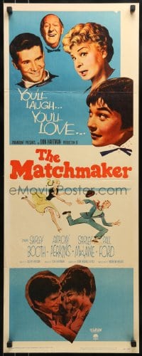 9c810 MATCHMAKER insert 1958 Shirley Booth, Shirley MacLaine, Anthony Perkins, Paul Ford