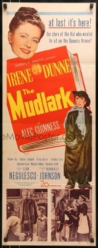 9c822 MUDLARK insert 1951 beautiful Irene Dunne as Queen Victoria of England!