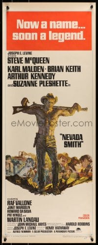 9c826 NEVADA SMITH insert 1966 Steve McQueen drank and killed and loved & never forgot how to hate!