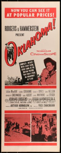 9c837 OKLAHOMA insert R1963 Gordon MacRae, Shirley Jones, Rodgers & Hammerstein musical!