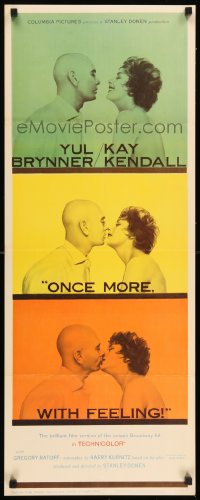 9c840 ONCE MORE WITH FEELING insert 1960 three romantic close ups of Yul Brynner & Kay Kendall!