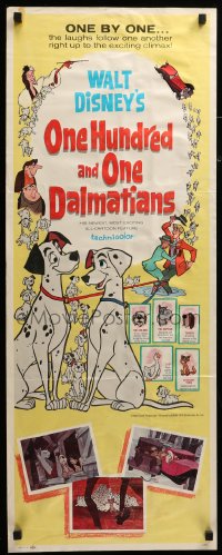 9c843 ONE HUNDRED & ONE DALMATIANS insert 1961 most classic Walt Disney canine family cartoon!