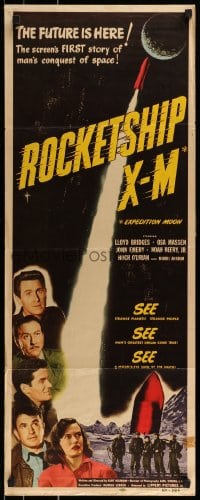 9c886 ROCKETSHIP X-M insert 1950 Lloyd Bridges in the FIRST story of man's conquest of space!