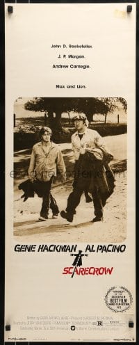 9c893 SCARECROW insert 1973 different image of Gene Hackman & young Al Pacino!