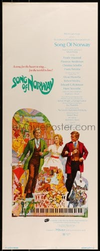 9c912 SONG OF NORWAY insert 1970 Howard Terpning artwork, a song for the heart to sing!