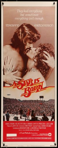 9c918 STAR IS BORN insert 1977 Kris Kristofferson, Barbra Streisand, rock 'n' roll concert image!