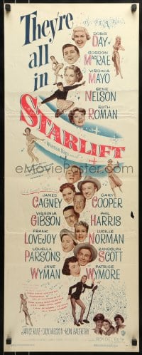 9c919 STARLIFT insert 1951 Gary Cooper, James Cagney, Doris Day, Virginia Mayo & all-star cast!