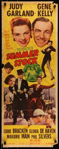 9c928 SUMMER STOCK insert 1950 Judy Garland, Gene Kelly, Eddie Bracken, Gloria De Haven!