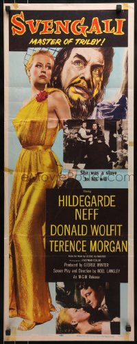 9c934 SVENGALI insert 1955 sexy Hildegarde Neff was a slave to the will of crazy Donald Wolfit!