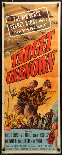 9c938 TARGET UNKNOWN insert 1951 never before told United States Air Force secret story!