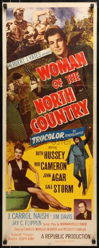 9c988 WOMAN OF THE NORTH COUNTRY insert 1952 sexy Ruth Hussey was mistress of Northwest Frontier!