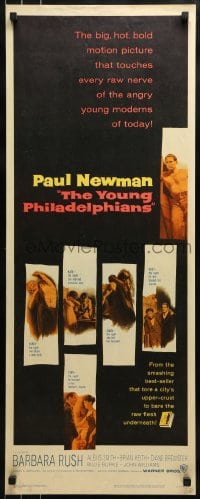 9c997 YOUNG PHILADELPHIANS insert 1959 rich lawyer Paul Newman defends friend from murder charges!