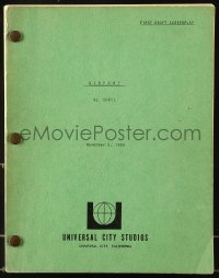 9d002 AIRPORT first draft script November 5, 1968, screenplay by George Seaton!
