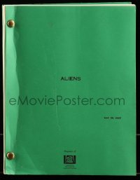 9d011 ALIENS first draft script May 30, 1985, screenplay by James Cameron!
