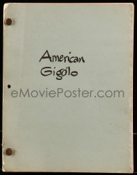 9d015 AMERICAN GIGOLO final shooting script February 8, 1979, screenplay by Paul Schrader!