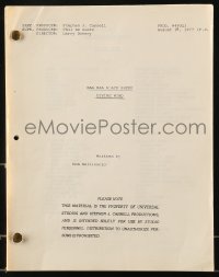 9d018 BAA BAA BLACK SHEEP TV script August 19, 1977, Divine Wind screenplay by Don Beliisario!
