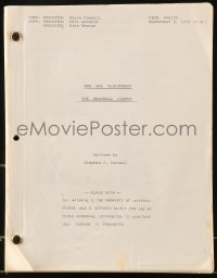 9d022 BAA BAA BLACK SHEEP TV script Sept 8, 1976, Meatball Circus screenplay by Stephen J. Cannell