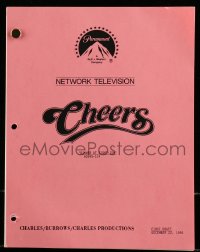 9d066 CHEERS TV first draft script December 22, 1986, Dinner at Eight-ish screenplay by Phoef Sutton