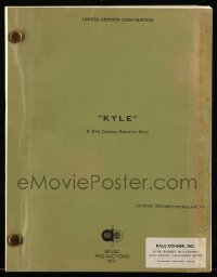 9d175 KYLE revised 2nd draft script 1972 unproduced screenplay by Lewis Davidson & Richard L. Adams