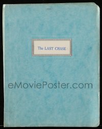 9d178 LAST CHASE script 1981 science fiction screenplay by Christopher Crowe!