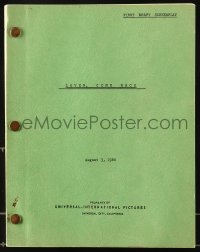 9d193 LOVER COME BACK first draft script August 3, 1960, screenplay by Stanley Shapiro & Paul Henning