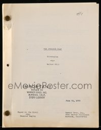 9d196 MACKINTOSH MAN script June 30, 1972, screenplay by novelist Walter Hill, Freedom Trap!