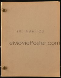 9d200 MANITOU final draft script February 26, 1977, screenplay by Girdler, Cedar & Pope!