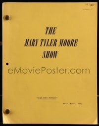 9d206 MARY TYLER MOORE SHOW TV revised draft script May 27, 1975, screenplay by Bob Ellison!