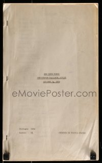 9d210 MEN WITH WINGS censorship dialogue script October 5, 1938, screenplay by Robert Carson!