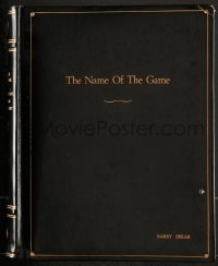 9d224 NAME OF THE GAME bound hardcover TV script 1969 for three episodes directed by Barry Shear!