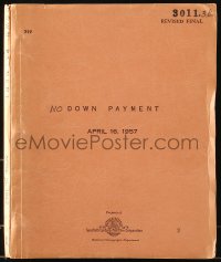 9d229 NO DOWN PAYMENT revised final draft script April 16, 1957, screenplay by Philip Yordan!