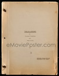 9d237 ONE IN A MILLION revised final draft script September 17, 1936, screenplay by Paskins & Kelly!