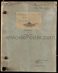 9d238 OPERATOR 13 dialogue continuity script January 20, 1934, screenplay by Robert Chambers!