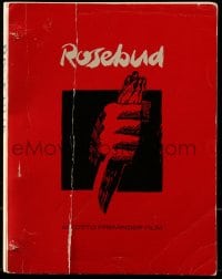 9d274 ROSEBUD script March 11, 1974, screenplay by Erik Lee Preminger, signed by Otto Preminger!