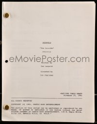 9d291 SEINFELD TV revised table draft script November 25, 1991, screenplay by Tom Leopold!