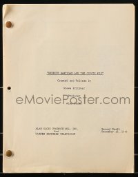 9d295 SHERIFF HARTIGAN & THE COYOTE KID TV 2nd draft script Dec 15, 1976, unproduced screenplay!