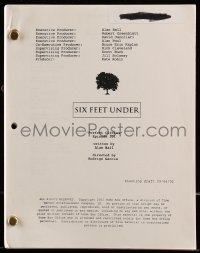 9d300 SIX FEET UNDER TV shooting draft script Sep 6, 2002, screenplay by Alan Ball, Perfect Circles