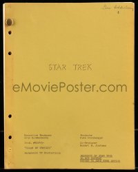 9d310 STAR TREK TV first draft script May 16, 1968, screenplay by John M. Lucas, Elaan of Troyius!