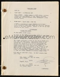 9d318 STRAIGHT TIME script 1978 screenplay by Sargent, Bunker & Boam, signed by Dan Perri!